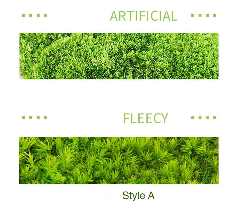 Perpetual moss wall making soft furnishing decoration