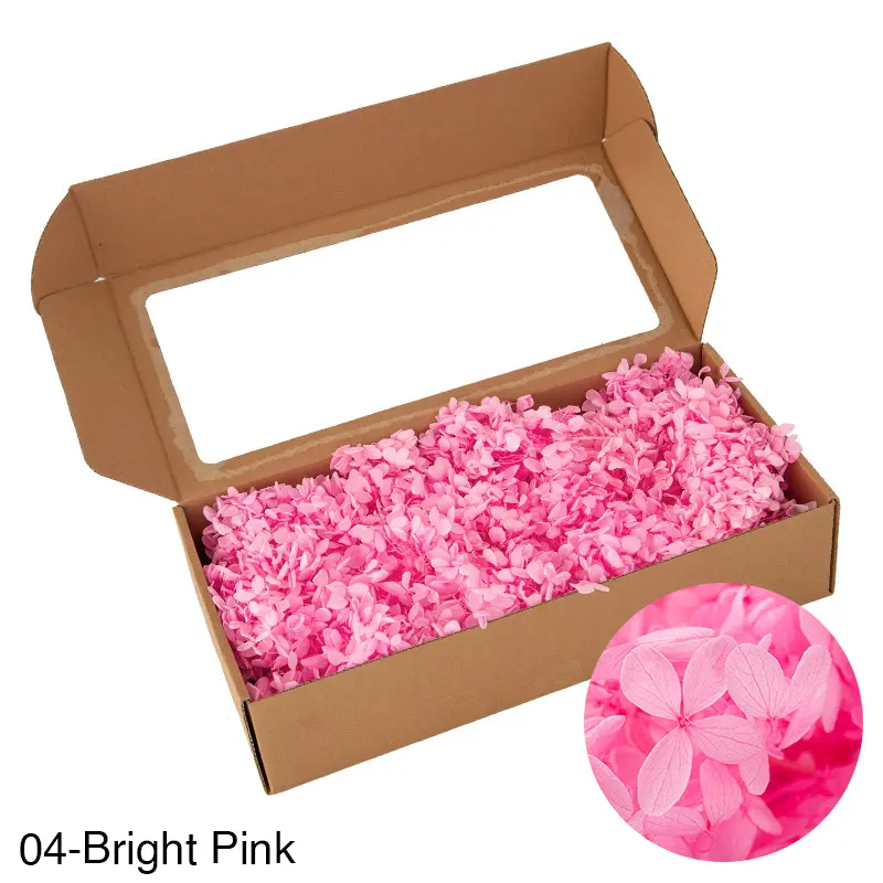 Boxed wood hydrangea eternal flowers 100g