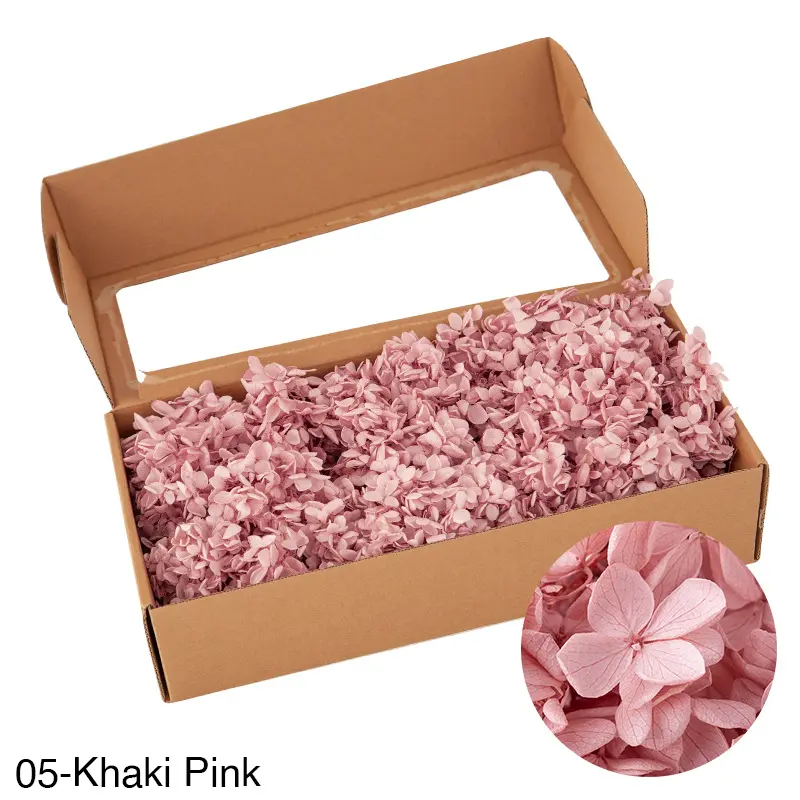 Boxed wood hydrangea eternal flowers 100g