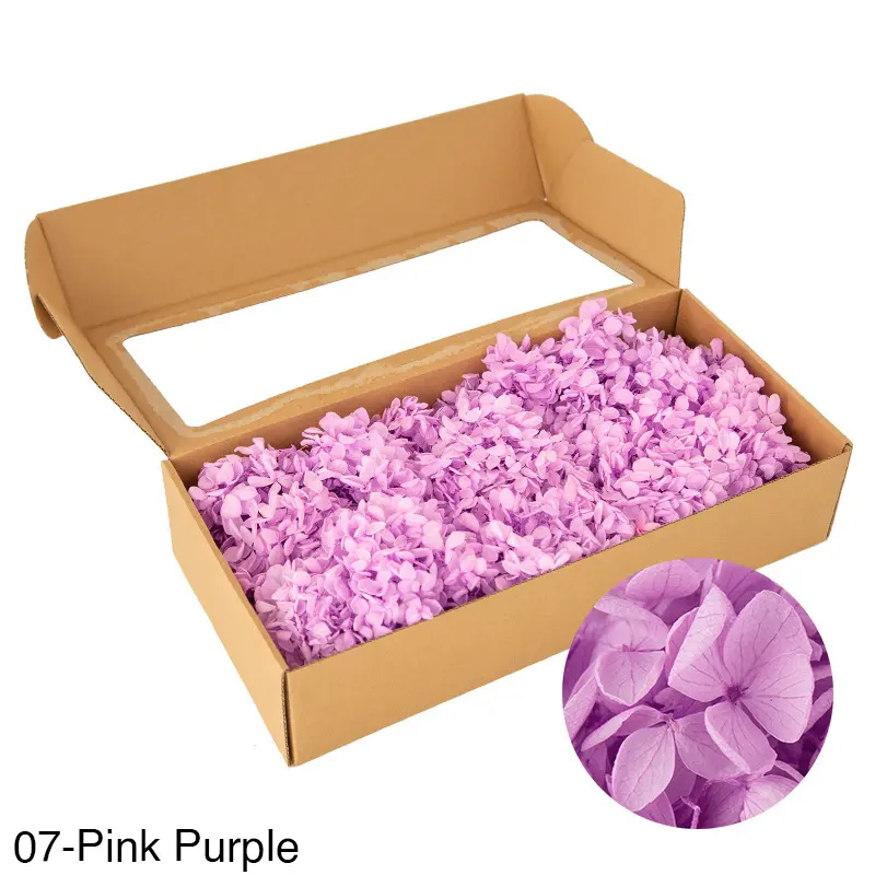 Boxed wood hydrangea eternal flowers 100g
