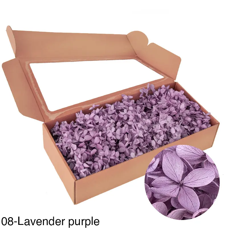 Boxed wood hydrangea eternal flowers 100g
