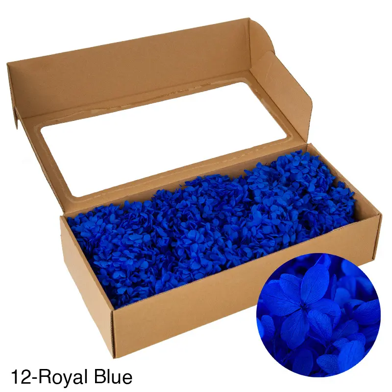 Boxed wood hydrangea eternal flowers 100g