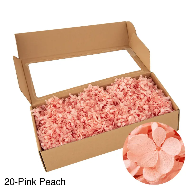 Boxed wood hydrangea eternal flowers 100g