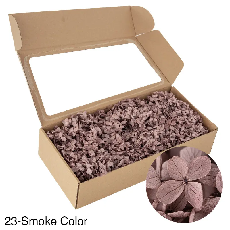 Boxed wood hydrangea eternal flowers 100g