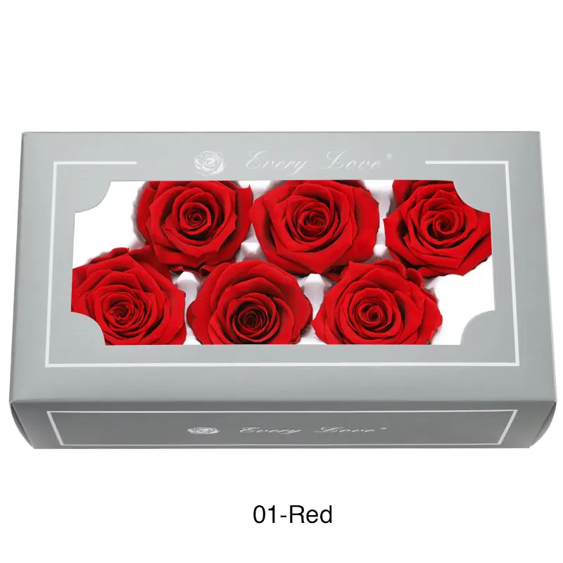 Preserved Flower A Grade Rose Head 5-6cm 6pcs