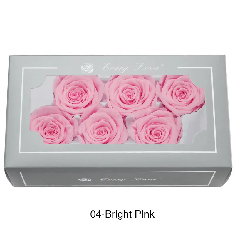 Preserved Flower A Grade Rose Head 5-6cm 6pcs