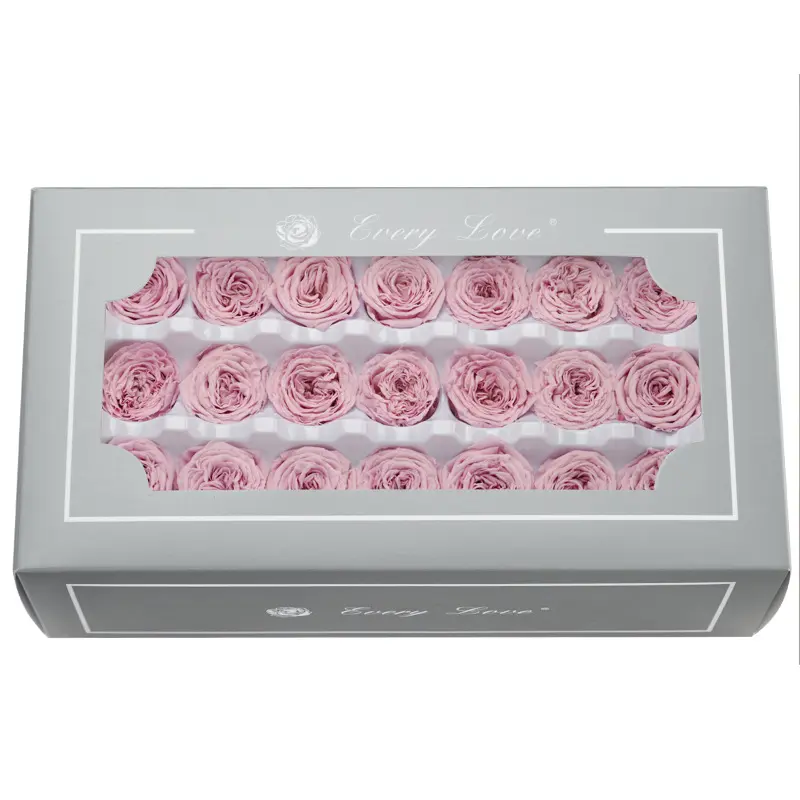 Preserved Flower DIY material A Grade Austin Rose Head 2-3cm 21pcs