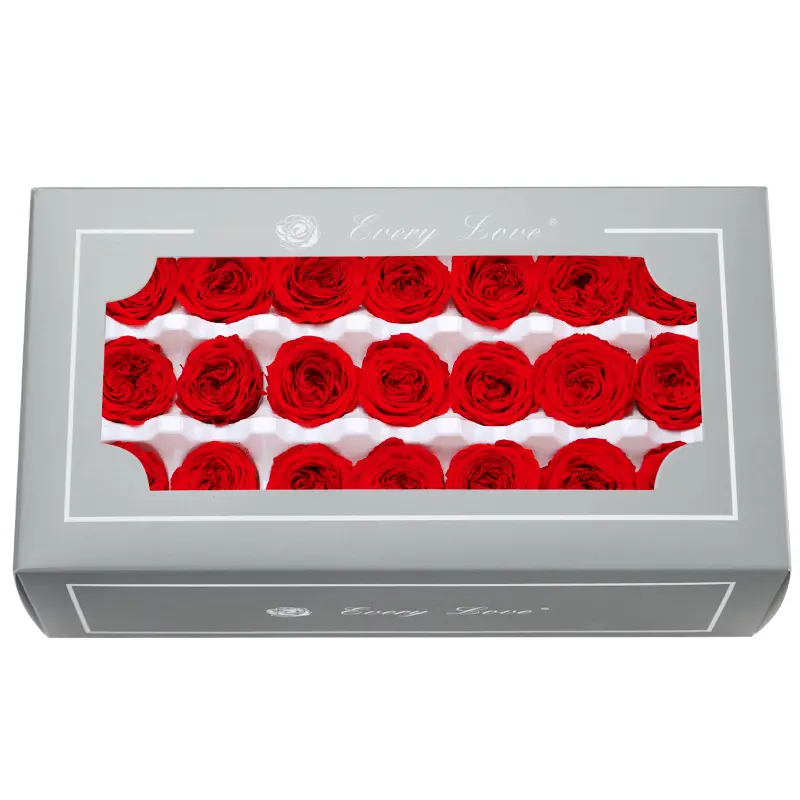 Preserved Flower DIY material A Grade Austin Rose Head 2-3cm 21pcs