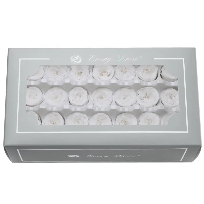 Preserved Flower DIY material A Grade Austin Rose Head 2-3cm 21pcs