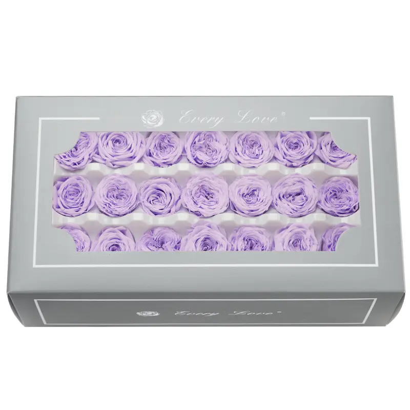 Preserved Flower DIY material A Grade Austin Rose Head 2-3cm 21pcs