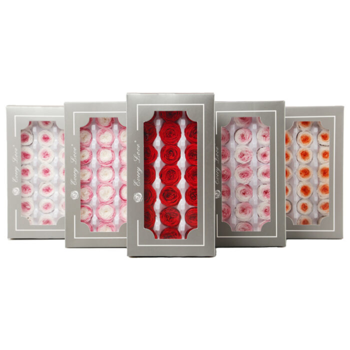 Preserved Flower DIY material A Grade Austin Rose Head 2-3cm 21pcs - Image 4