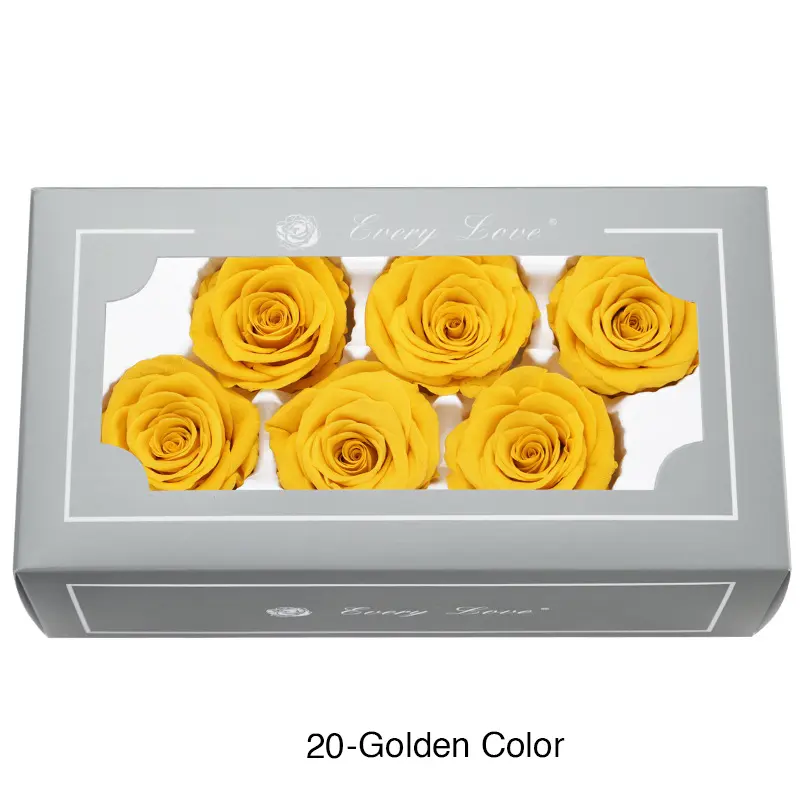 Preserved Flower A Grade Rose Head 5-6cm 6pcs