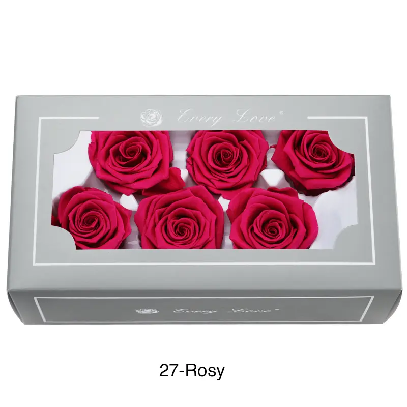 Preserved Flower A Grade Rose Head 5-6cm 6pcs
