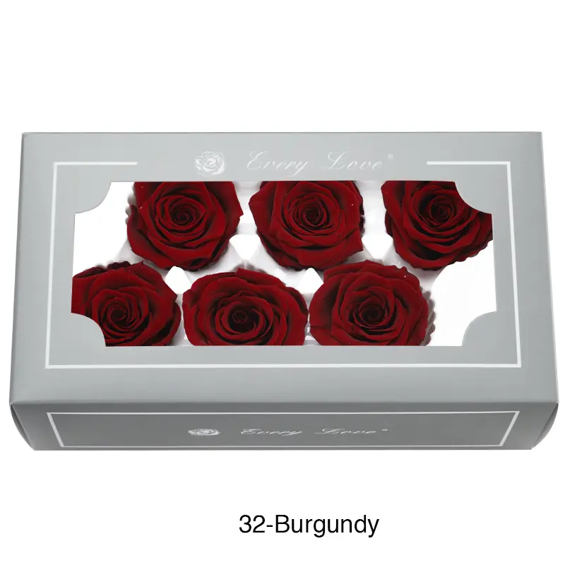 Preserved Flower A Grade Rose Head 5-6cm 6pcs
