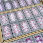 Preserved Flower Grade A Rainbow Color Gradient Rose Head 4-5cm 8 pcs - Image 6
