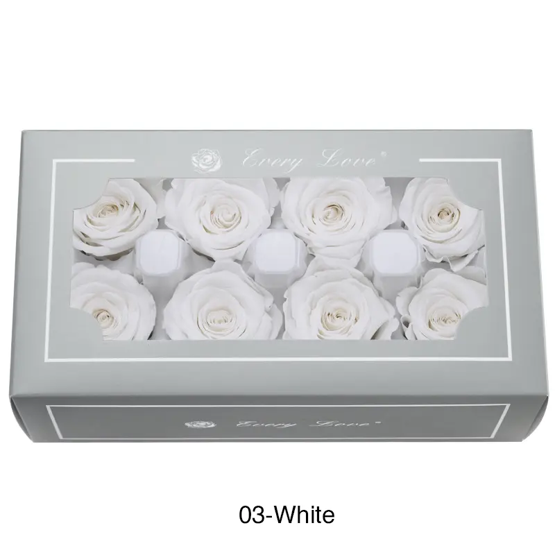 Preserved Flower DIY material A Grade Rose Head 4-5cm 8pcs