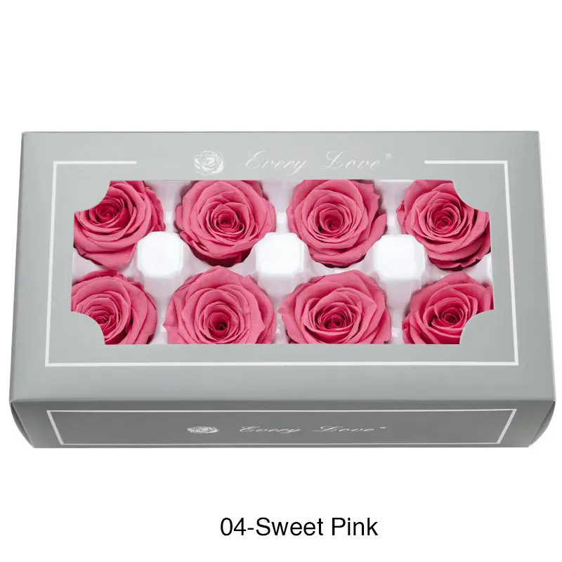 Preserved Flower DIY material A Grade Rose Head 4-5cm 8pcs