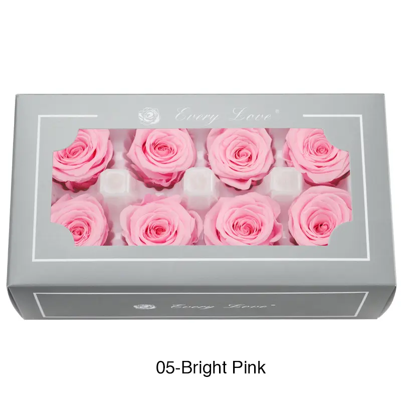 Preserved Flower DIY material A Grade Rose Head 4-5cm 8pcs