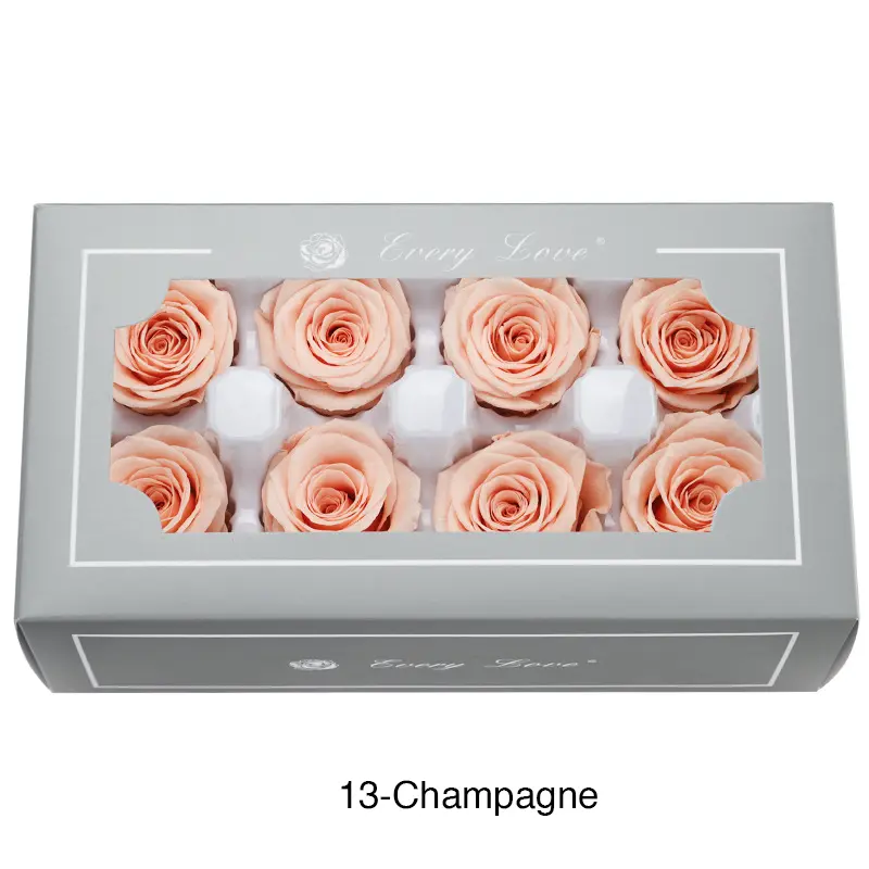 Preserved Flower DIY material A Grade Rose Head 4-5cm 8pcs