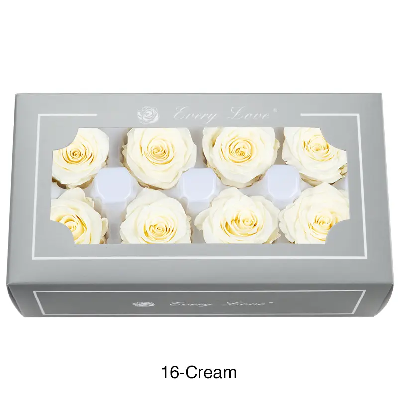 Preserved Flower DIY material A Grade Rose Head 4-5cm 8pcs