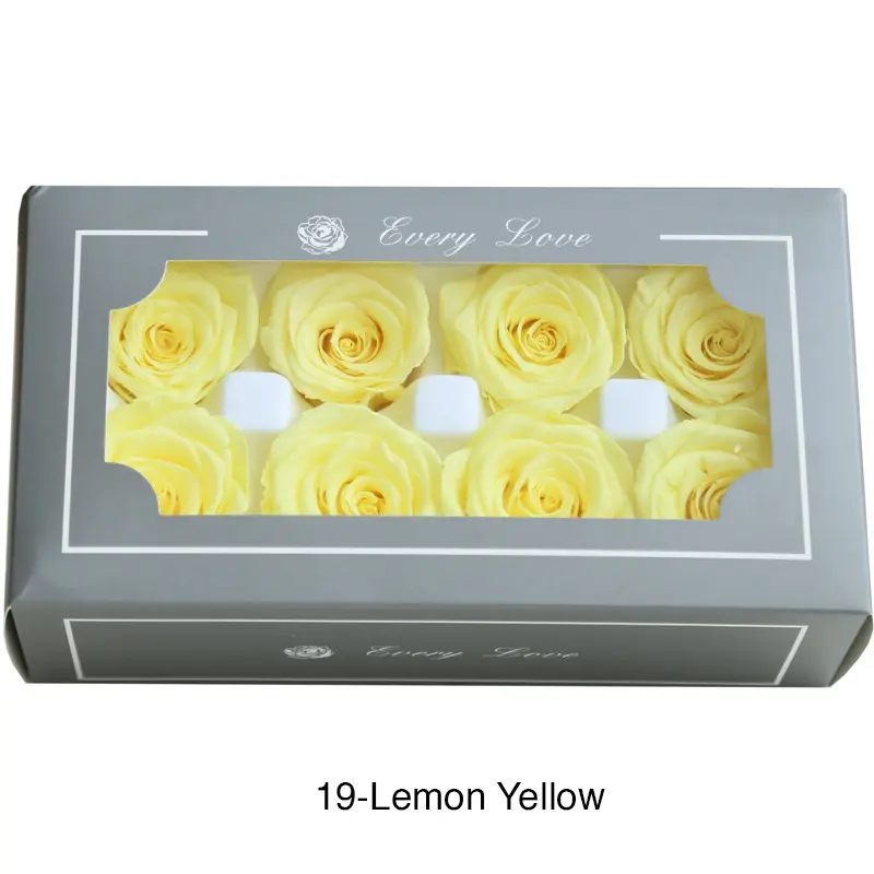 Preserved Flower DIY material A Grade Rose Head 4-5cm 8pcs