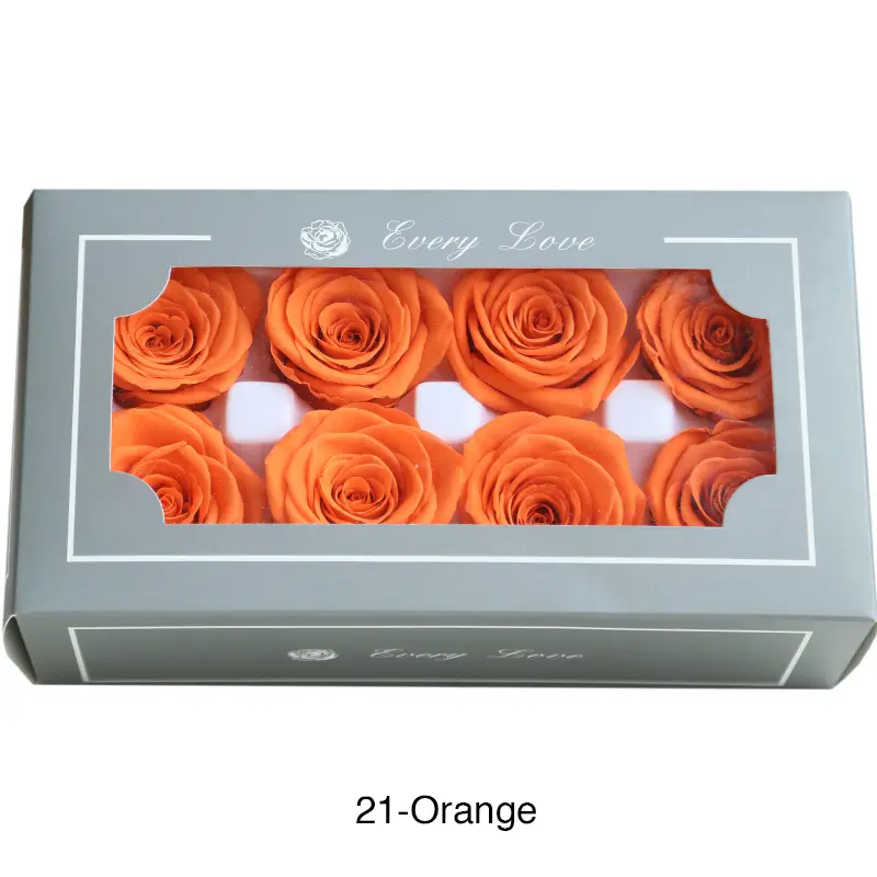 Preserved Flower DIY material A Grade Rose Head 4-5cm 8pcs