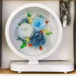 Preserved Flower Bluetooth Speaker Wireless Charging Three-color Table Lamp Birthday Gift Wedding Gift - Image 10