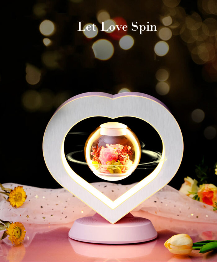 Magnetic levitation eternal flower Bluetooth audio creative Valentine's Day Christmas gift - Image 9