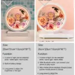 Preserved Flower Bluetooth Speaker Wireless Charging Three-color Table Lamp Birthday Gift Wedding Gift - Image 8