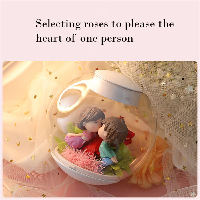 Magnetic Levitation Preserved Flower Bluetooth Audio Creative Valentine's Day Christmas Gift - Image 4