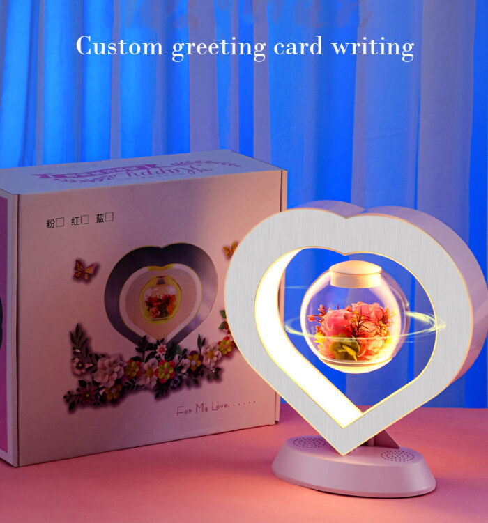 Magnetic levitation eternal flower Bluetooth audio creative Valentine's Day Christmas gift - Image 7