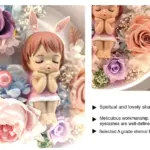 Preserved Flower Bluetooth Speaker Wireless Charging Three-color Table Lamp Birthday Gift Wedding Gift - Image 3