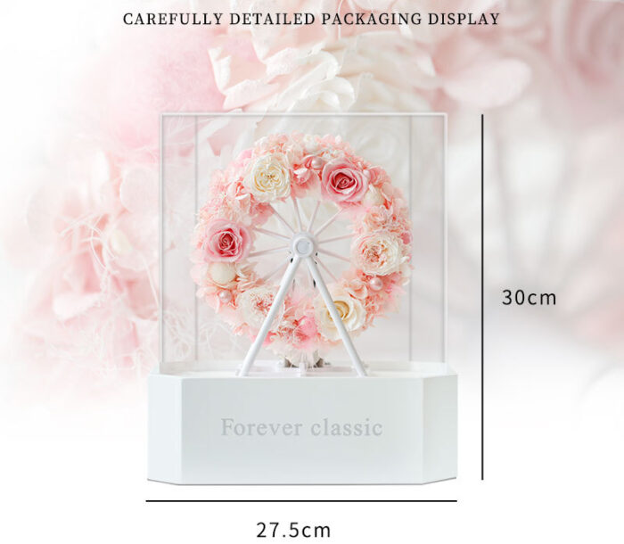 Bluetooth speaker rotating Ferris wheel with eternal rose finished rose box - Image 9