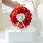 Bluetooth speaker rotating Ferris wheel with eternal rose finished rose box