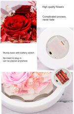Eternal flower heart glass cover rose Christmas Eve gift Valentine's Day gift - Image 7