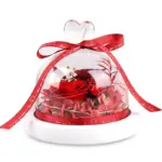 Eternal flower heart glass cover rose Christmas Eve gift Valentine's Day gift
