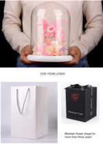 Eternal flower unicorn glass cover Valentine’s Day Christmas gift - Image 12