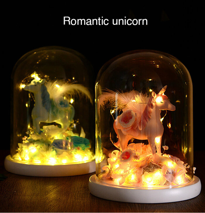 Eternal flower unicorn glass cover Valentine’s Day Christmas gift - Image 9