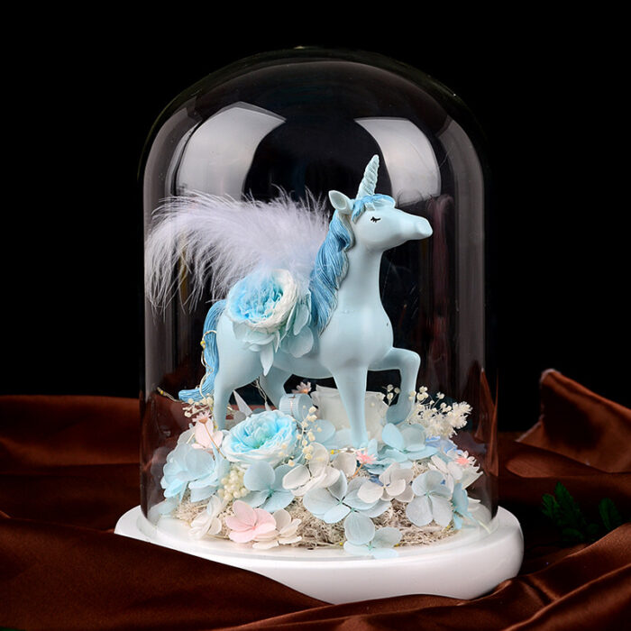 Eternal flower unicorn glass cover Valentine’s Day Christmas gift - Image 6
