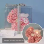 Eternal flowers unicorn acrylic gift box birthday gift with ribbon light string - Image 2