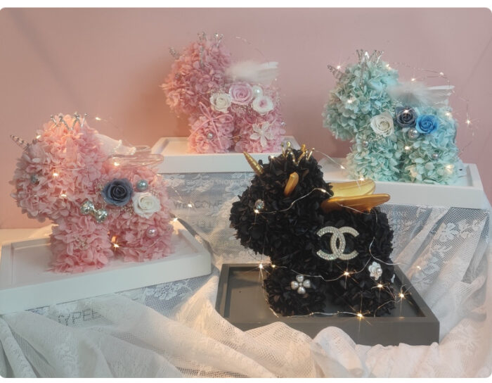 Eternal flowers unicorn acrylic gift box birthday gift with ribbon light string - Image 12