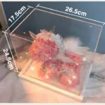 Eternal flowers unicorn acrylic gift box birthday gift with ribbon light string - Image 6