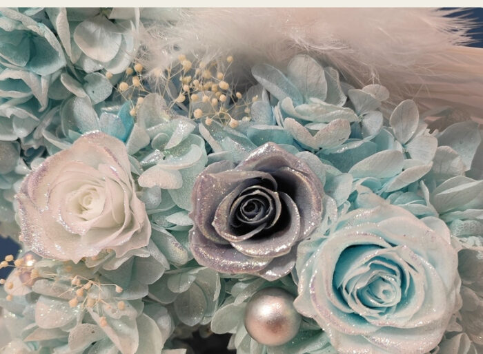 Eternal flowers unicorn acrylic gift box birthday gift with ribbon light string - Image 13
