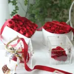 Eternal roses in acrylic square box 16 Valentine's Day gift - Image 5