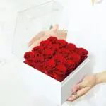 Eternal roses in acrylic square box 16 Valentine's Day gift - Image 3
