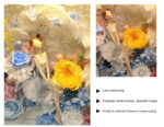 Preserved Flower Photo Frame Table Lamp Night Light - Image 7
