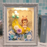 Preserved Flower Photo Frame Table Lamp Night Light - Image 4