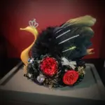 Preserved Flower Swan Acrylic Gift Box Valentine's Day Gift Birthday Gift - Image 5