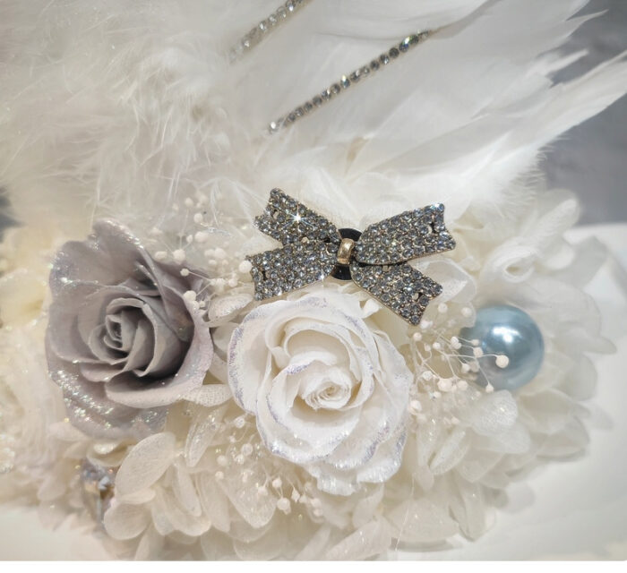 Preserved Flower Swan Acrylic Gift Box Valentine's Day Gift Birthday Gift - Image 11