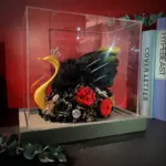 Preserved Flower Swan Acrylic Gift Box Valentine's Day Gift Birthday Gift - Image 2